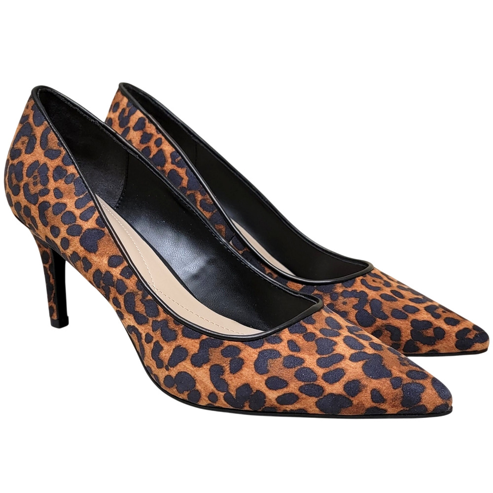 On 34th Women Jeules Classic Stiletto Pump Heels Size US 5.5M Leopard Brown